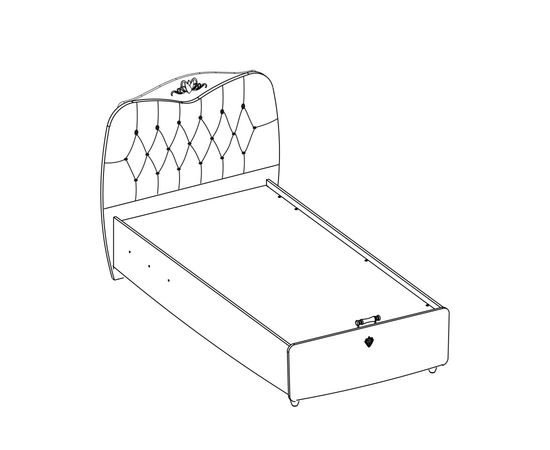 Кровать односпальная CILEK Yakut с базой, фото 3