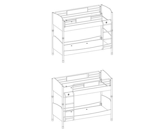 Кровать детская CILEK Champion Racer двухъярусная, фото 5
