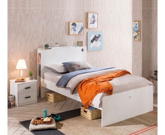 Кровать односпальная CILEK White (100x200 Cm), фото 2