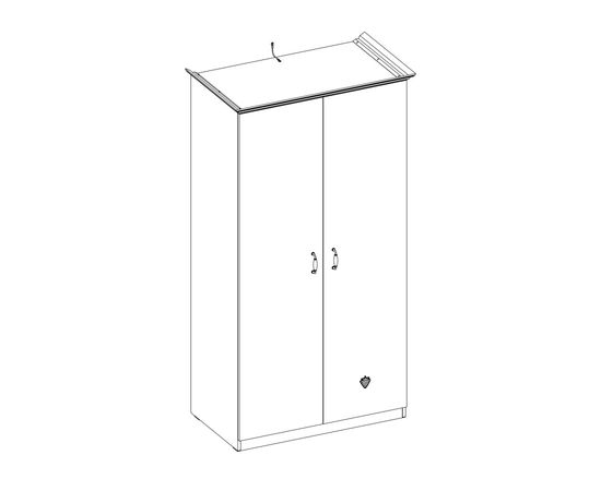 Гардероб CILEK Selena 2 Doors Wardrobe, фото 3