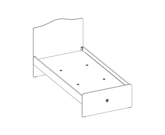 Кровать односпальная CILEK Selena Bed (100x200 Cm), фото 3