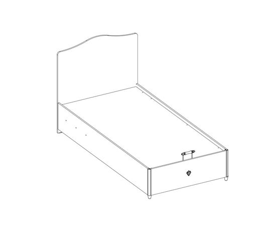 Кровать односпальная CILEK Selena Bedbase (100x200 Cm), фото 3