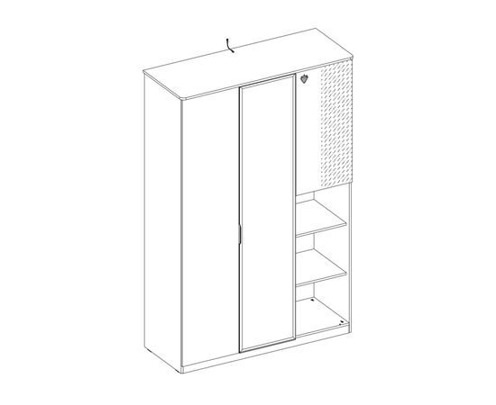 Гардероб CILEK Black 20.58.1002.00, фото 5