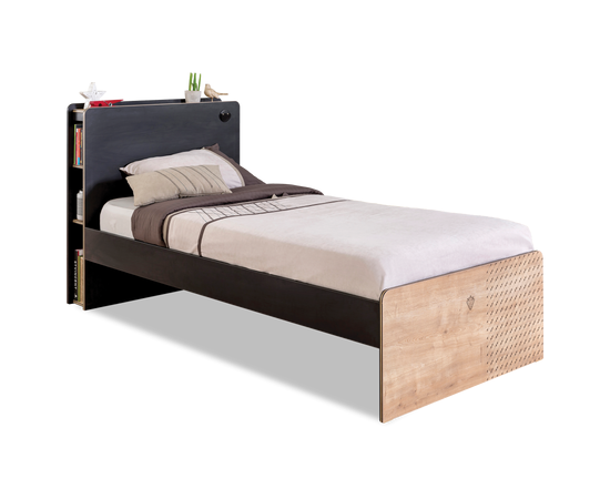 Кровать односпальная CILEK Black (100x200 Cm), фото 1