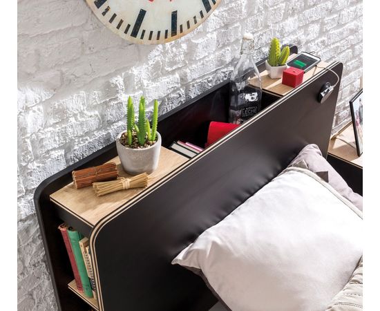 Кровать односпальная CILEK Black (100x200 Cm), фото 4