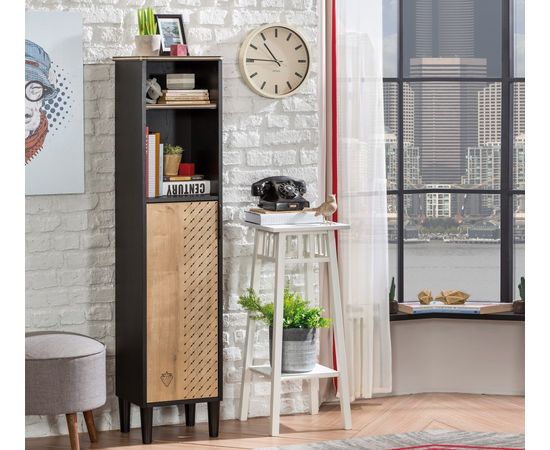 Шкаф CILEK Black Bookcase 20.58.1501.00, фото 2