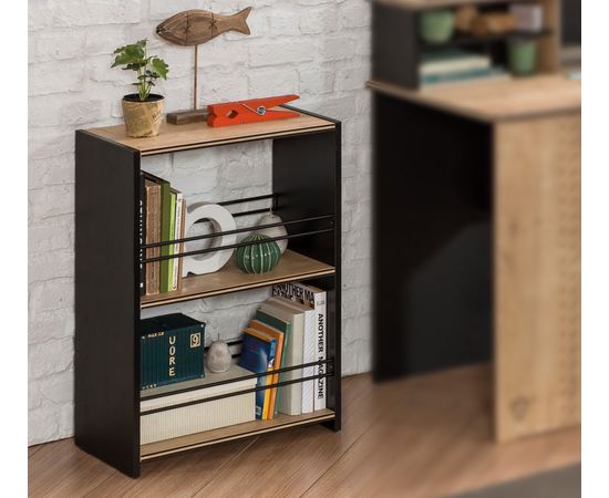 Шкаф CILEK Black Bookcase 20.58.1502.00, фото 2