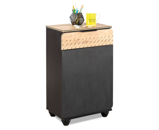 Шкаф CILEK Black High Nightstand, фото 1