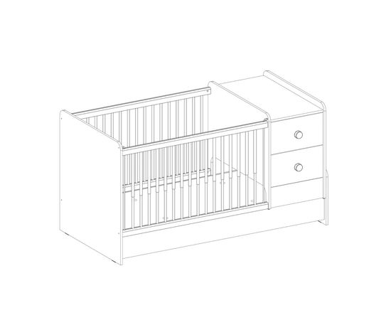 Детская кроватка CILEK Natura Baby Sl Раздвигающаяся, фото 5