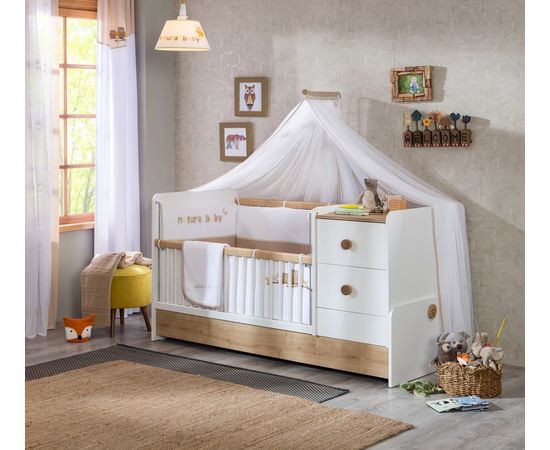 Детская кроватка CILEK Natura Baby Sl Раздвигающаяся, фото 2