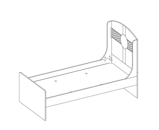 Кровать односпальная CILEK Football St, фото 3