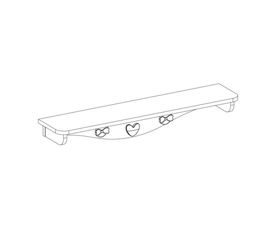 Полка CILEK Baby Girl Hanger Shelf, фото 3