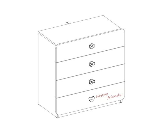 Комод CILEK Baby Girl Dresser, фото 4