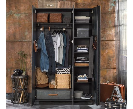 Гардероб CILEK Dark Metal Large, фото 2