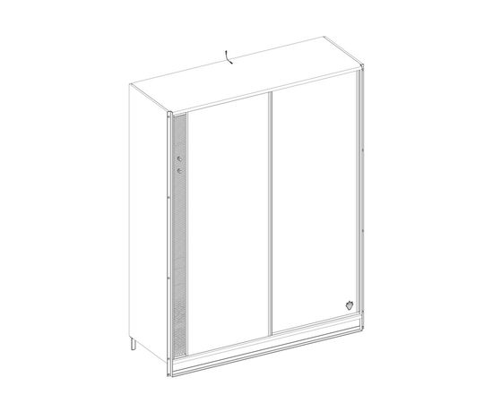 Шкаф-купе CILEK Dark Metal Large, фото 4