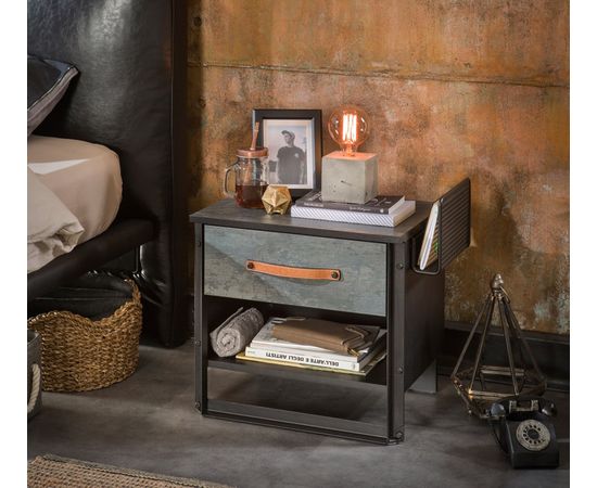 Прикроватная тумбочка CILEK Dark Metal, фото 3