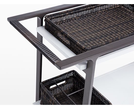 Уличный столик на колесиках Holly Hunt OMURA BAR CART, фото 9