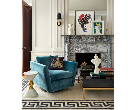 Кресло Jonathan Adler Sebastian Swivel Chair, фото 5