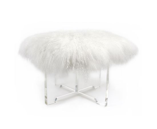 Пуф Jonathan Adler Mongolian Lamb Bench, фото 1