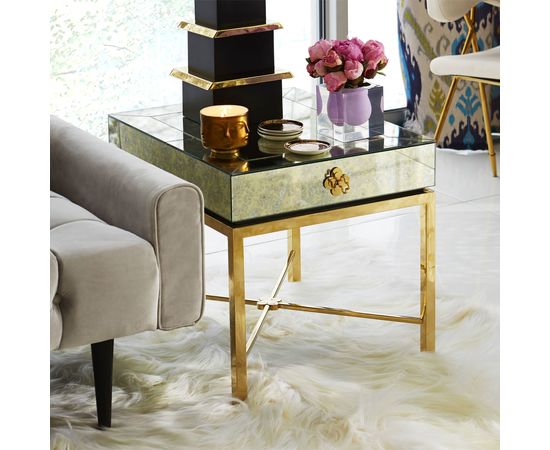 Тумбочка Jonathan Adler Delphine Side Table, фото 4