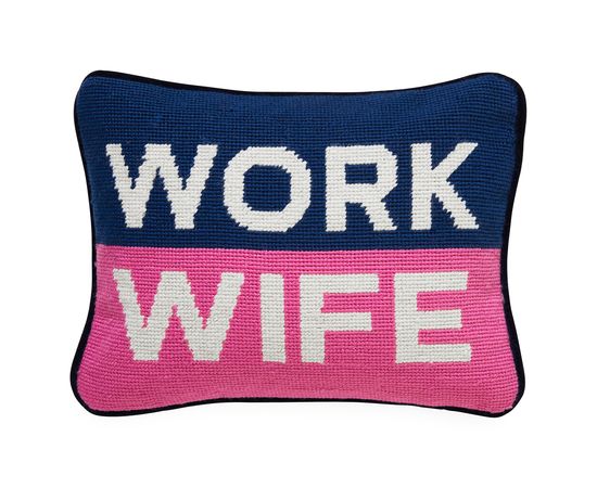 Подушка Jonathan Adler Work Wife Needlepoint Pillow, фото 1
