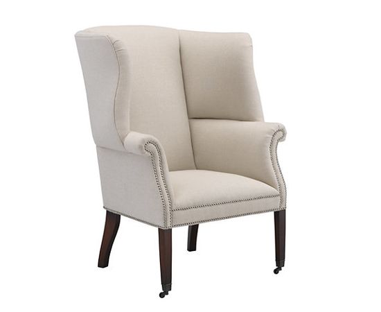 Кресло Ralph Lauren Hepplewhite Wing Chair, Upholstered Back, фото 1
