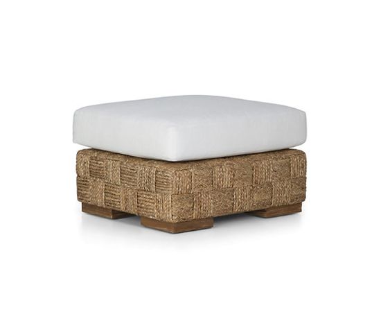 Пуф Ralph Lauren Black Palms Woven Ottoman, фото 1