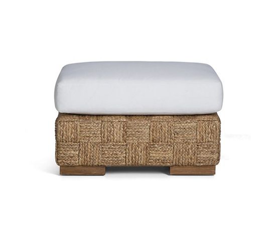 Пуф Ralph Lauren Black Palms Woven Ottoman, фото 2