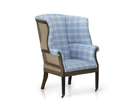 Кресло Ralph Lauren Hepplewhite Wing Chair, Deconstructed Back, фото 1