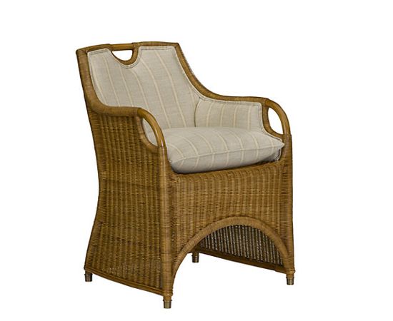 Стул с подлокотниками Ralph Lauren Jamaica Wicker Dining Chair, фото 1