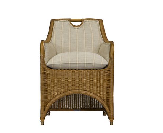 Стул с подлокотниками Ralph Lauren Jamaica Wicker Dining Chair, фото 3