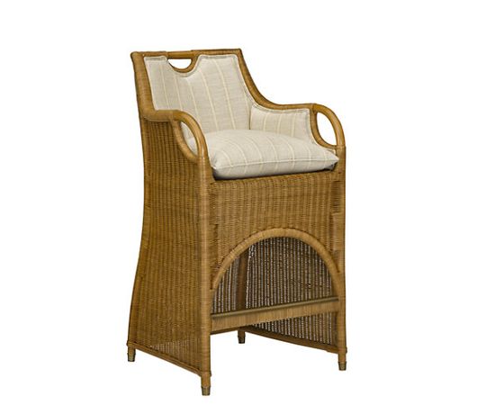 Стул с подлокотниками Ralph Lauren Jamaica Wicker Dining Chair, фото 6