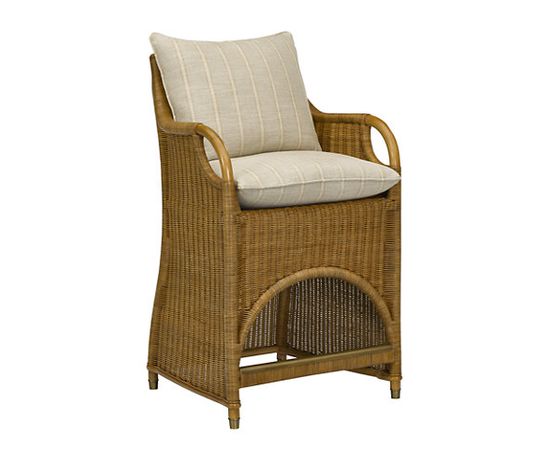 Стул с подлокотниками Ralph Lauren Jamaica Wicker Dining Chair, фото 7