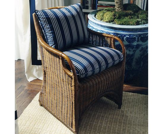Стул с подлокотниками Ralph Lauren Jamaica Wicker Dining Chair, фото 4