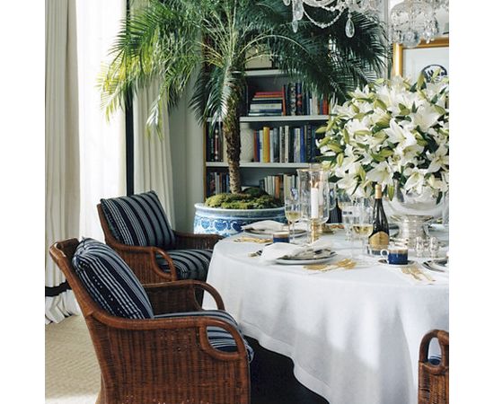 Стул с подлокотниками Ralph Lauren Jamaica Wicker Dining Chair, фото 5