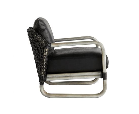 Кресло Arteriors Tara Lounge Chair Noir Leather, фото 3