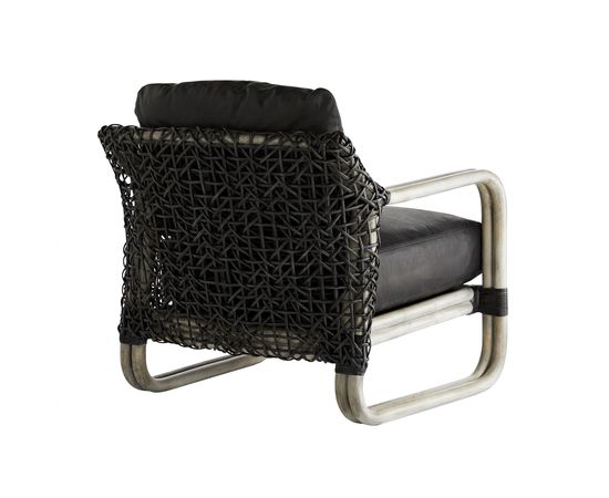 Кресло Arteriors Tara Lounge Chair Noir Leather, фото 4