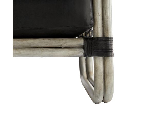 Кресло Arteriors Tara Lounge Chair Noir Leather, фото 5