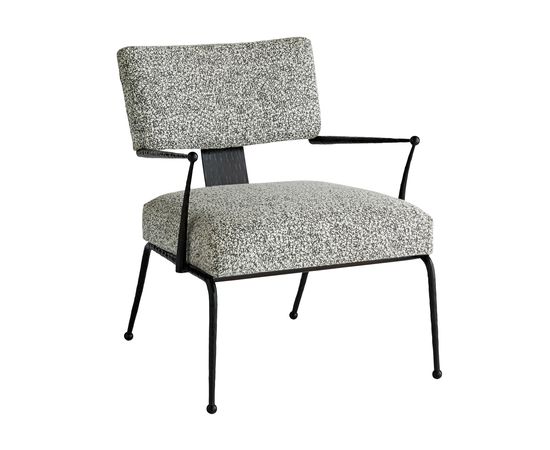 Стул с подлокотниками Arteriors Wallace Chair Pitch Texture, фото 1