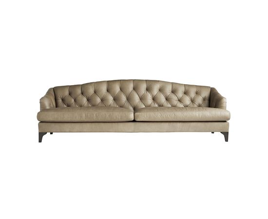 Диван Arteriors Klein Sofa Mushroom Leather Grey Ash, фото 3