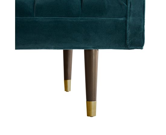 Диван Arteriors Christophe Sofa Peacock Velvet Dark Walnut, фото 8