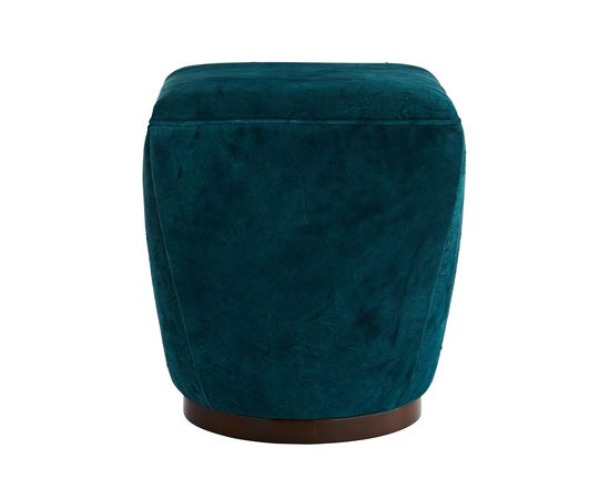 Пуф Arteriors Theo Ottoman Peacock Distressed Leather Dark Walnu, фото 2