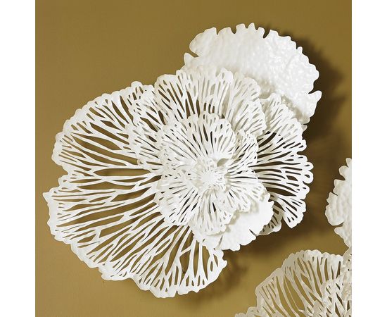 Декоративный настенный элемент Phillips Collection Flower Wall Art White, Small, фото 6