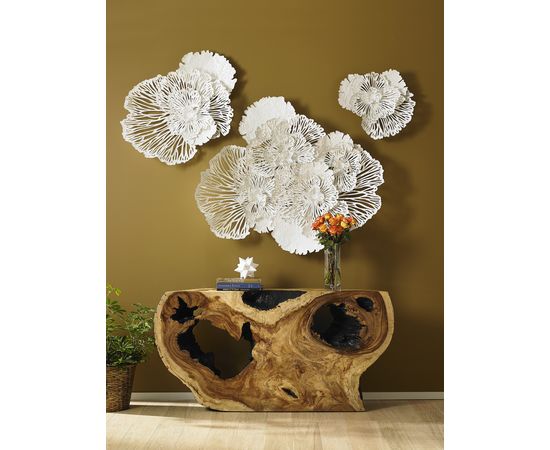 Декоративный настенный элемент Phillips Collection Flower Wall Art White, Small, фото 2