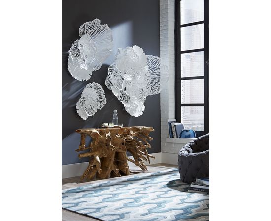 Декоративный настенный элемент Phillips Collection Flower Wall Art White, Small, фото 3