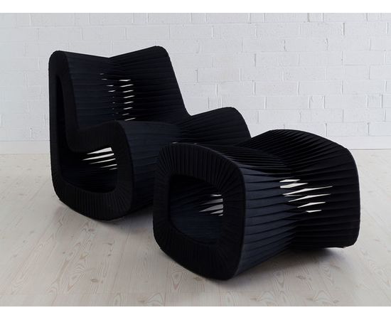 Кресло Phillips Collection Seat Belt Rocking Chair, фото 8