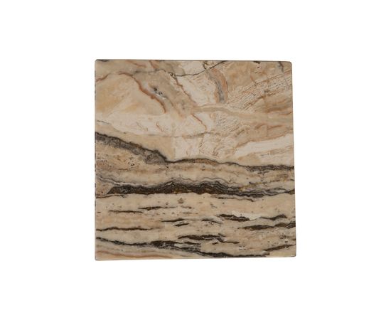 Приставной столик Phillips Collection Onyx Side Table, Stainless Steel Base, фото 3