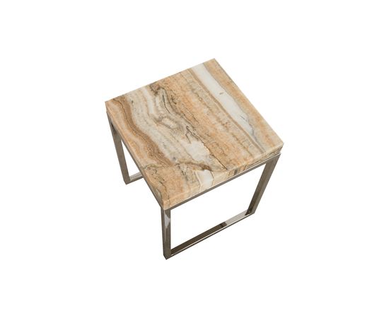 Приставной столик Phillips Collection Onyx Accent Table, SS Base, фото 2