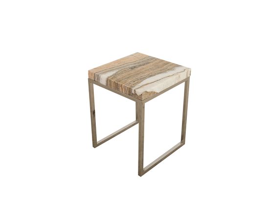 Приставной столик Phillips Collection Onyx Accent Table, SS Base, фото 3