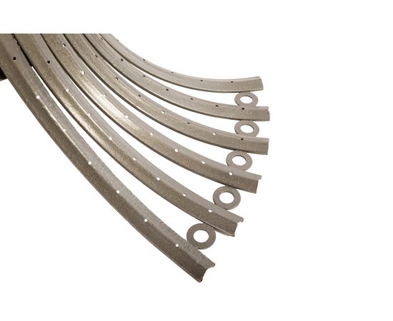 Обеденный стол Phillips Collection Bicycle Rim Dining Table Base, Grey, with Glass, фото 3